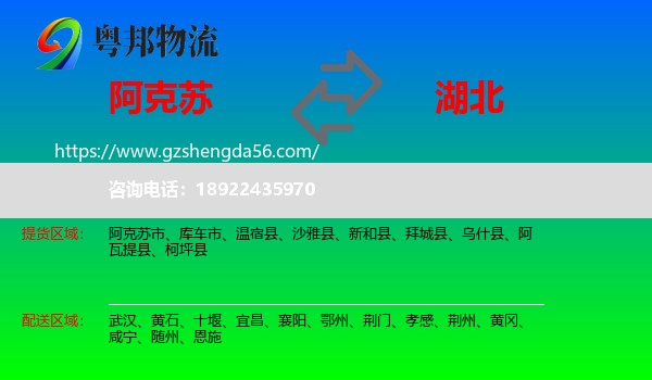 阿克苏到湖北物流专线