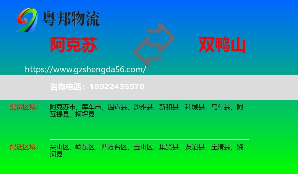 阿克苏到双鸭山物流专线