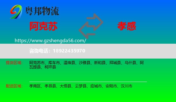阿克苏到孝感物流专线