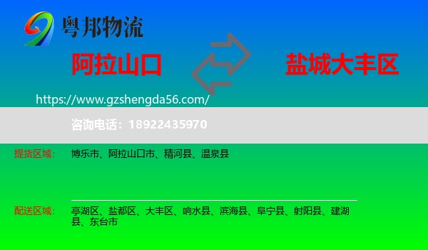 阿拉山口市到大丰区物流专线