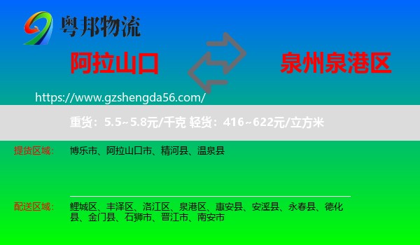 阿拉山口市到泉港区物流专线