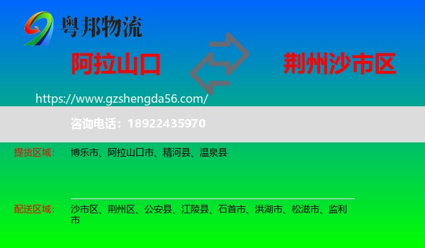 阿拉山口市到沙市区物流专线