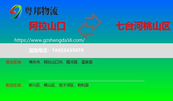 阿拉山口市到桃山区物流专线