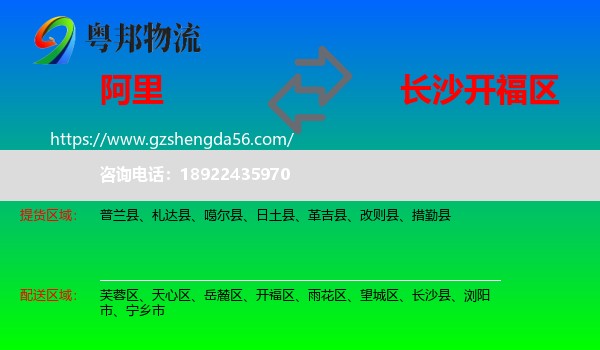 阿里到开福区物流专线