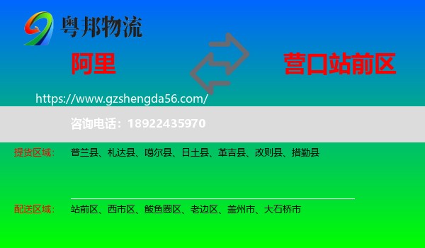 阿里到站前区物流专线
