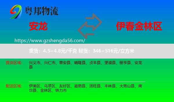 安龙县到金林区物流专线