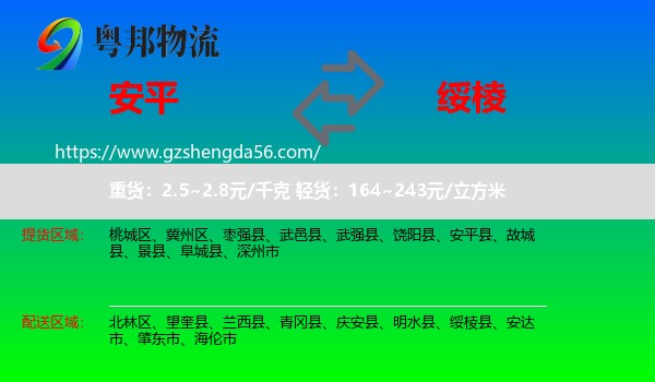 安平县到绥棱县物流专线