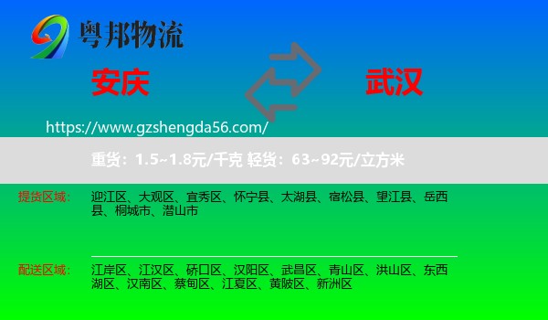 安庆到武汉专线