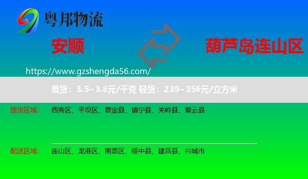 安顺到连山区物流专线