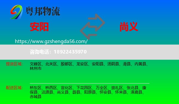 安阳到尚义县物流专线