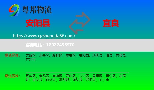 安阳县到宜良县物流专线
