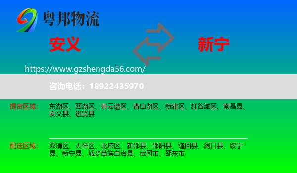 安义县到新宁县物流专线