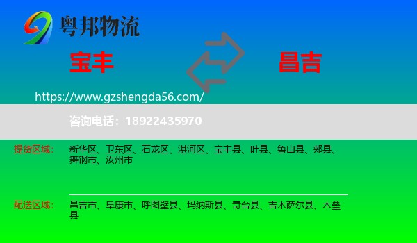 宝丰县到昌吉物流