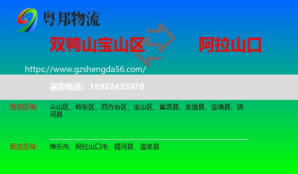 宝山区到阿拉山口市物流专线