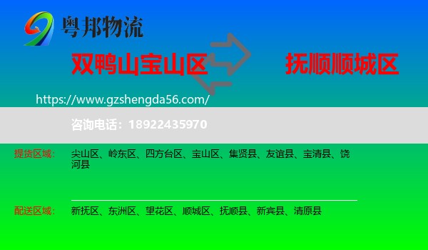 宝山区到顺城区物流专线