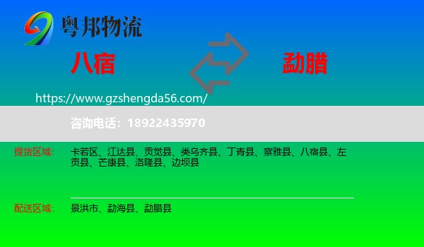 八宿县到勐腊县物流专线