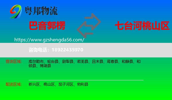 巴音郭楞到桃山区物流专线