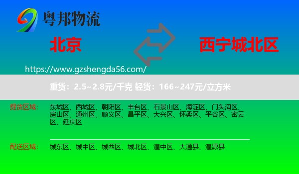 北京到城北区物流专线