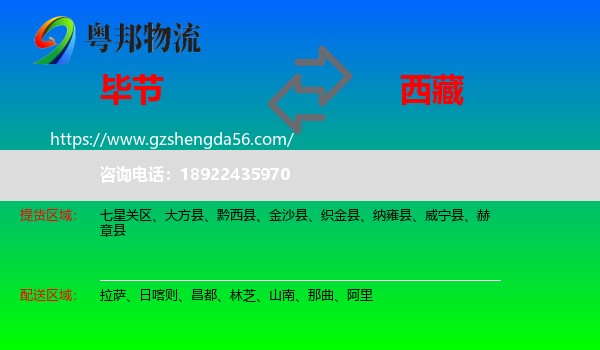 毕节到西藏物流