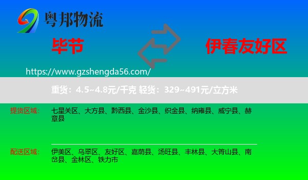 毕节到友好区物流专线