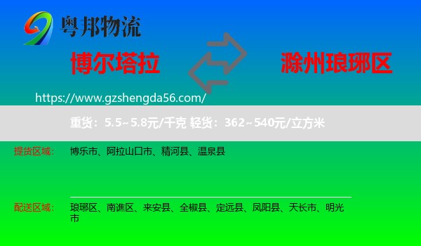 博尔塔拉到琅琊区物流专线