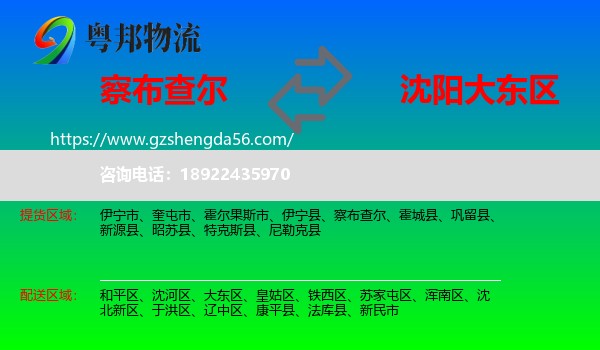 察布查尔到大东区物流专线