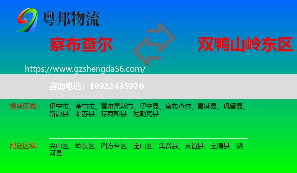 察布查尔到岭东区物流专线