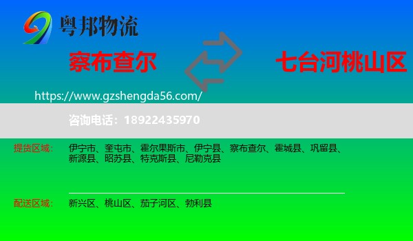 察布查尔到桃山区物流专线