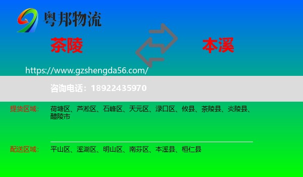 茶陵县到本溪物流