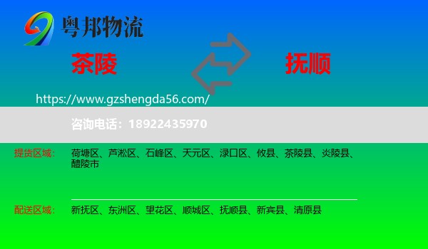 茶陵县到抚顺物流