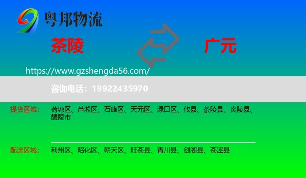 茶陵县到广元物流