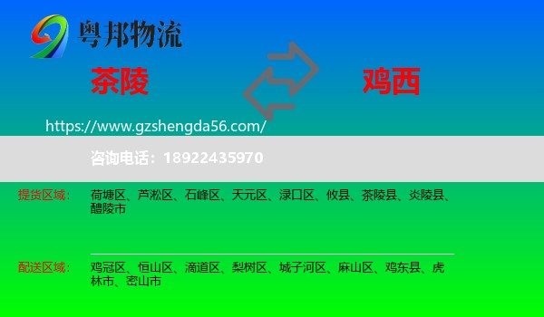 茶陵县到鸡西物流