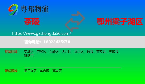 茶陵县到梁子湖区物流专线