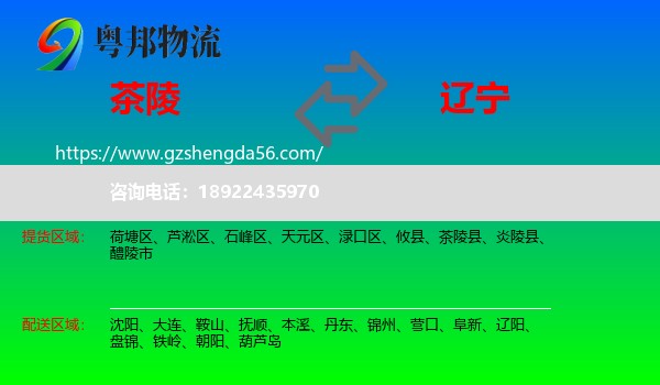 茶陵县到辽宁物流