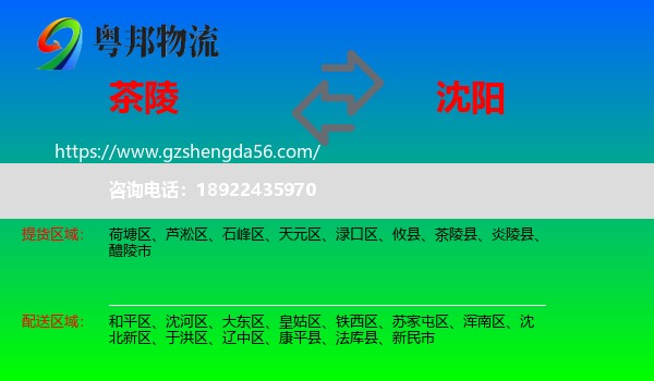 茶陵县到沈阳专线