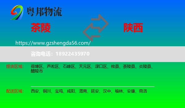 茶陵县到陕西物流
