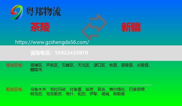 茶陵县到新疆物流