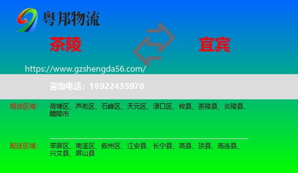 茶陵县到宜宾物流