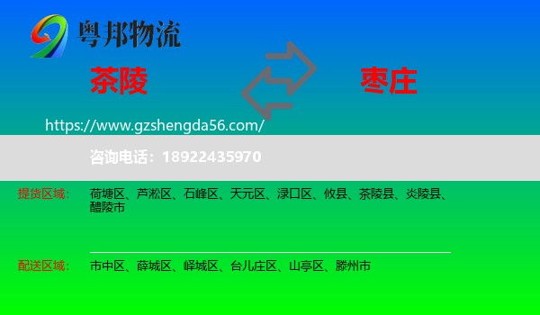茶陵县到枣庄物流