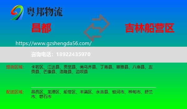 昌都到船营区物流专线
