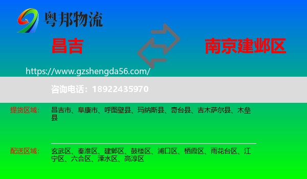 昌吉到建邺区物流专线