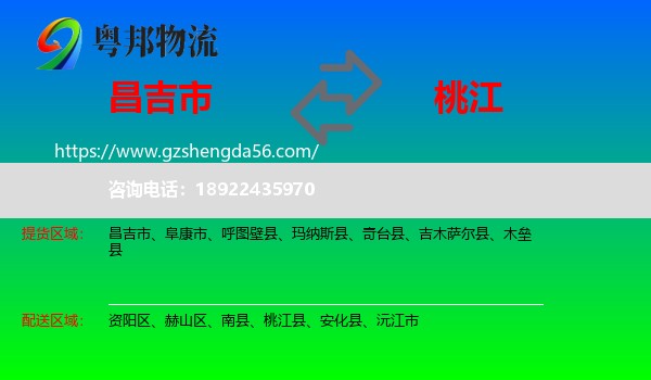 昌吉市到桃江县物流专线