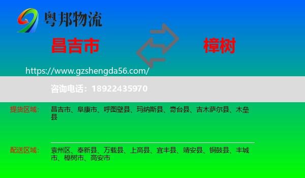 昌吉市到樟树市物流专线