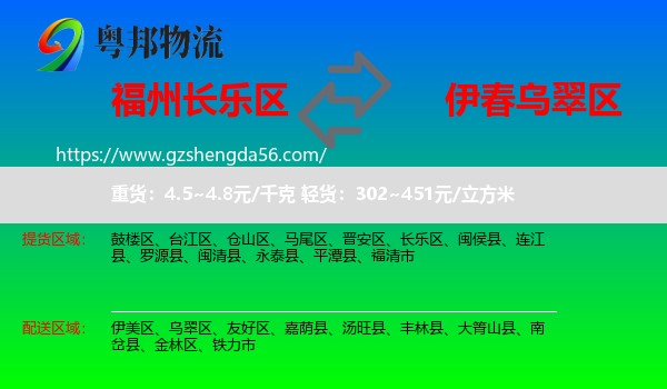 长乐区到乌翠区物流专线