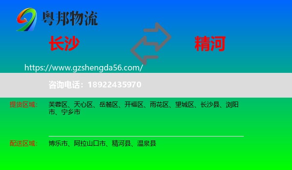 长沙到精河县物流专线