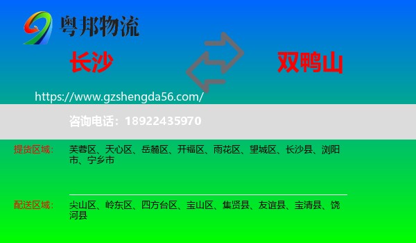 长沙到双鸭山物流