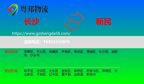 长沙到新民市物流专线