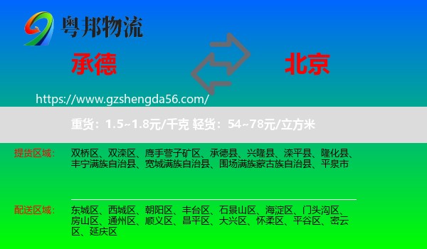 承德到北京专线