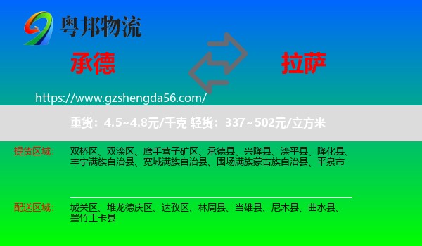 承德到拉萨专线