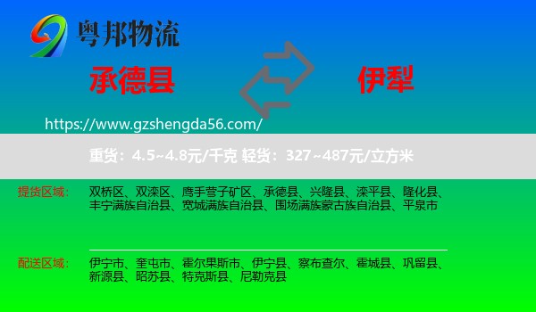 承德县到伊犁物流专线